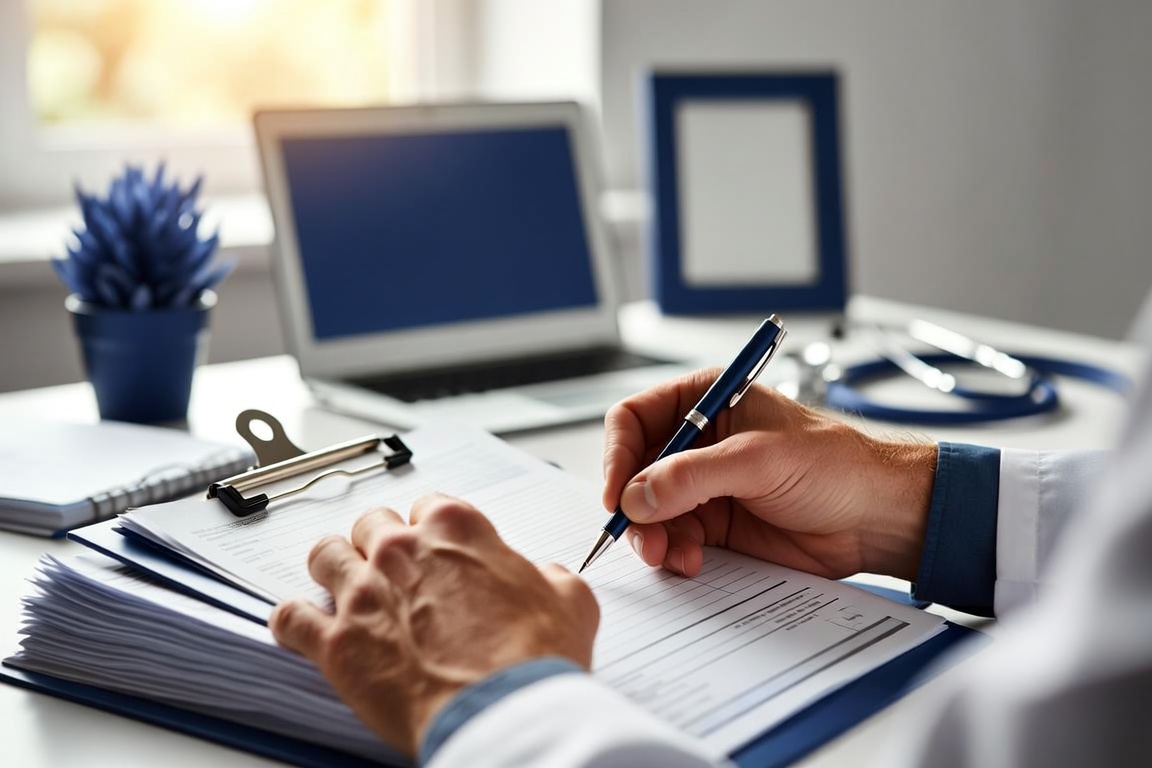 DOL doctor documenting a federal employee's OWCP workers' compensation claim in Phoenix, AZ